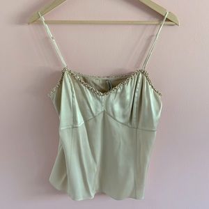 Gold/Champagne silk top from Ann Taylor, Size 12